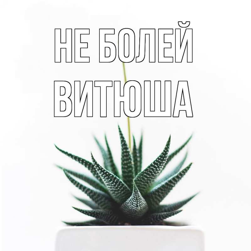 Картинка Не болей, Витюша