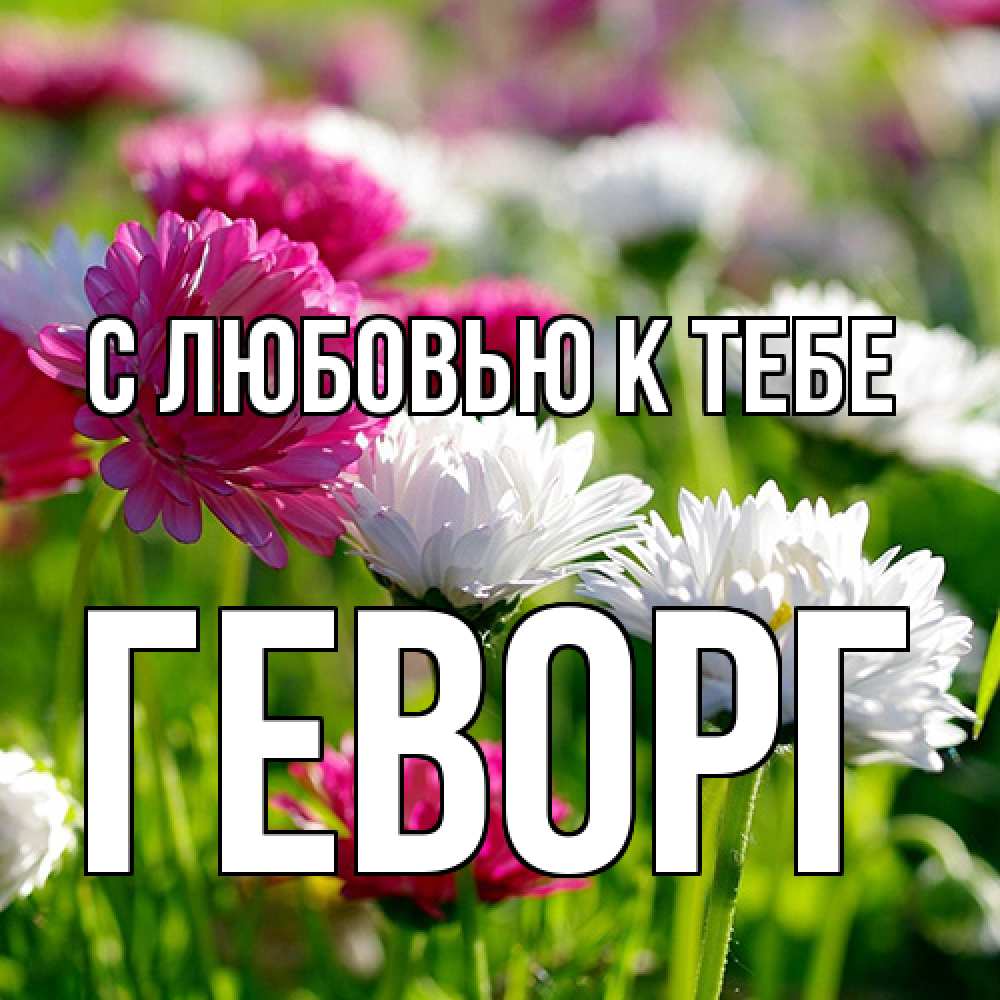 Открытка  с именем. Геворг, С любовью к тебе  