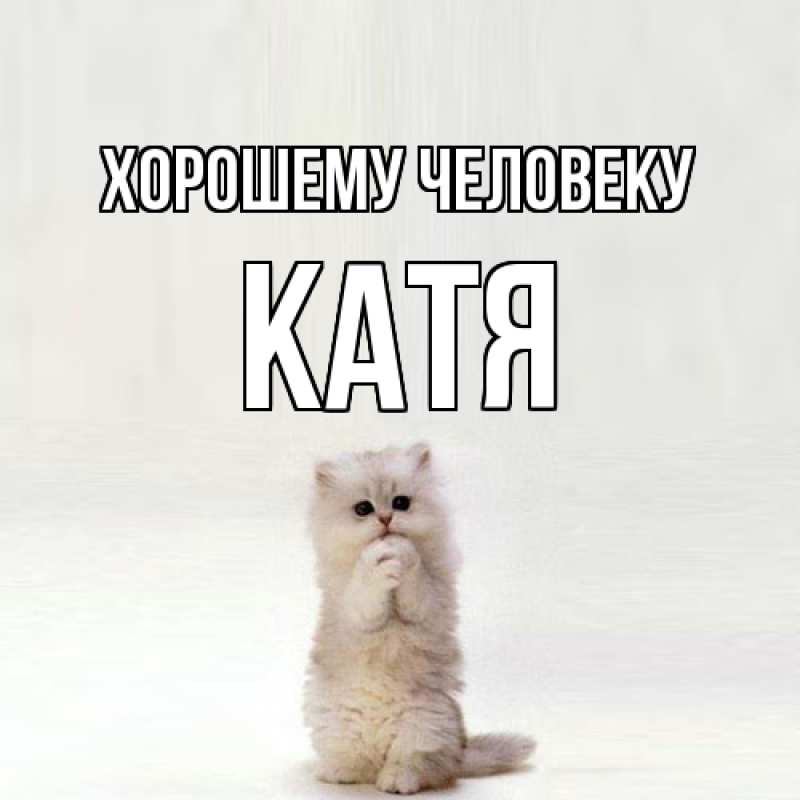 Картинка Хорошему человеку, Катя