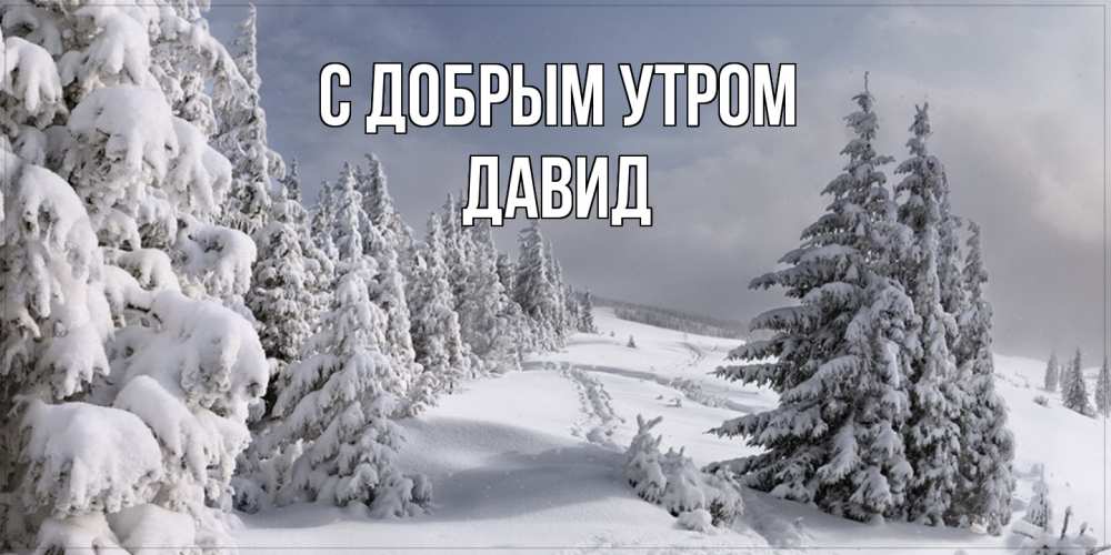 Открытка  с именем. Давид, С добрым утром  