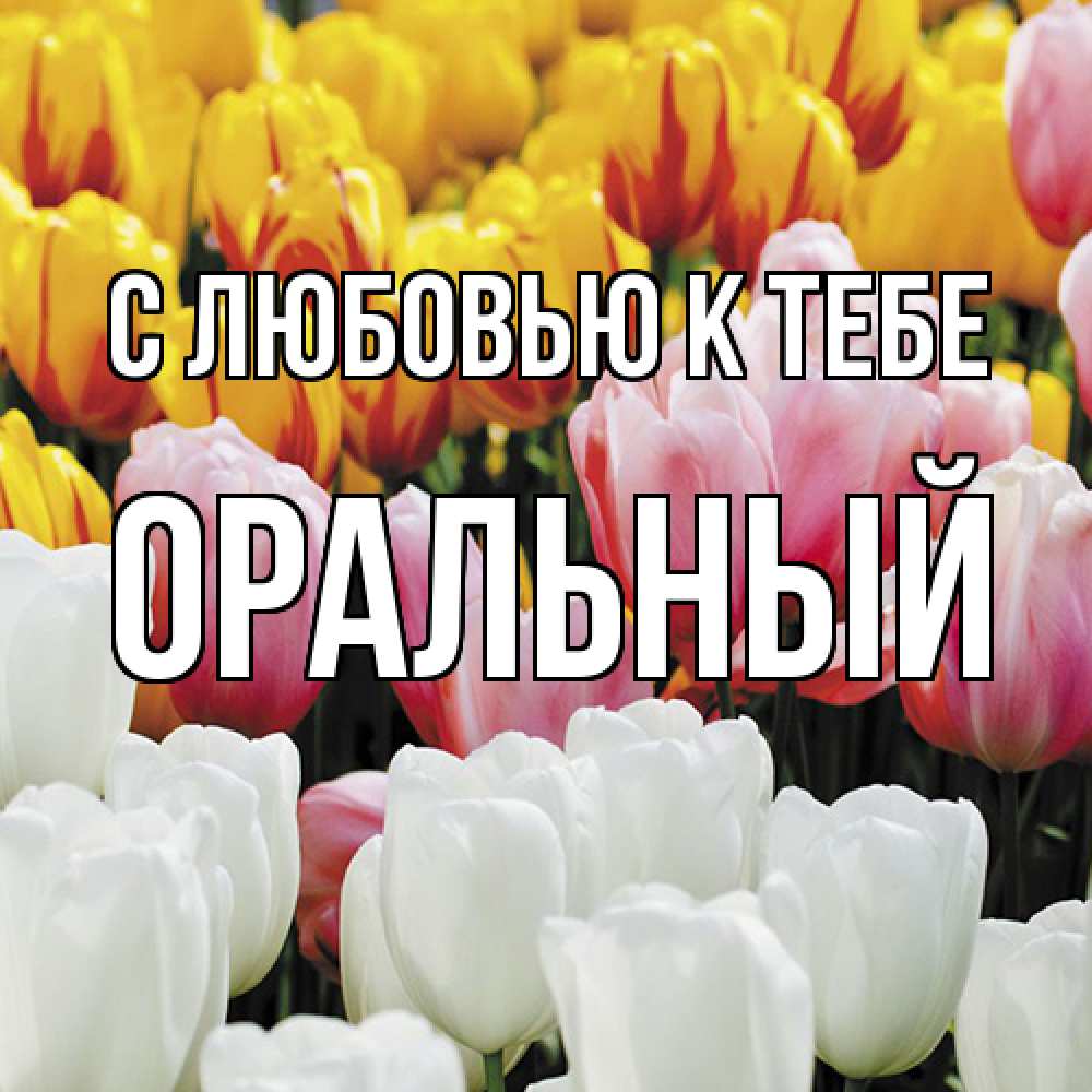 Открытка  с именем. ОРАЛЬНЫЙ, С любовью к тебе  