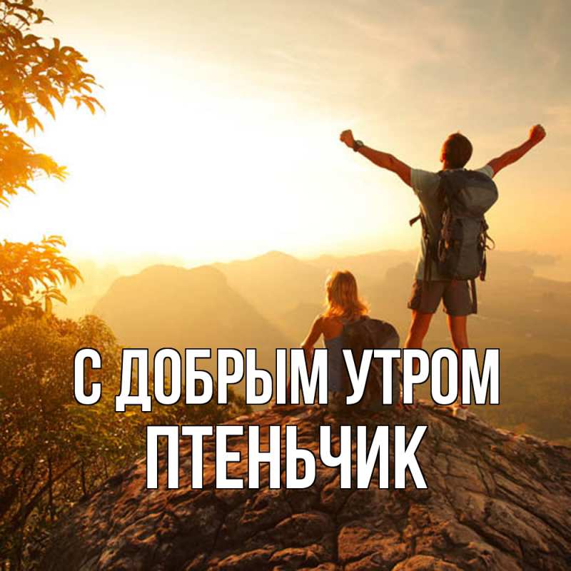 Картинка С добрым утром, Птеньчик