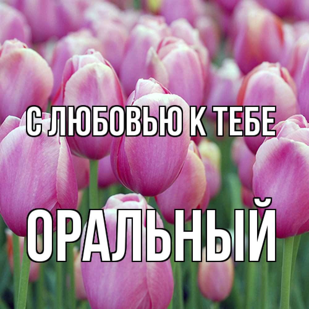 Открытка  с именем. ОРАЛЬНЫЙ, С любовью к тебе  