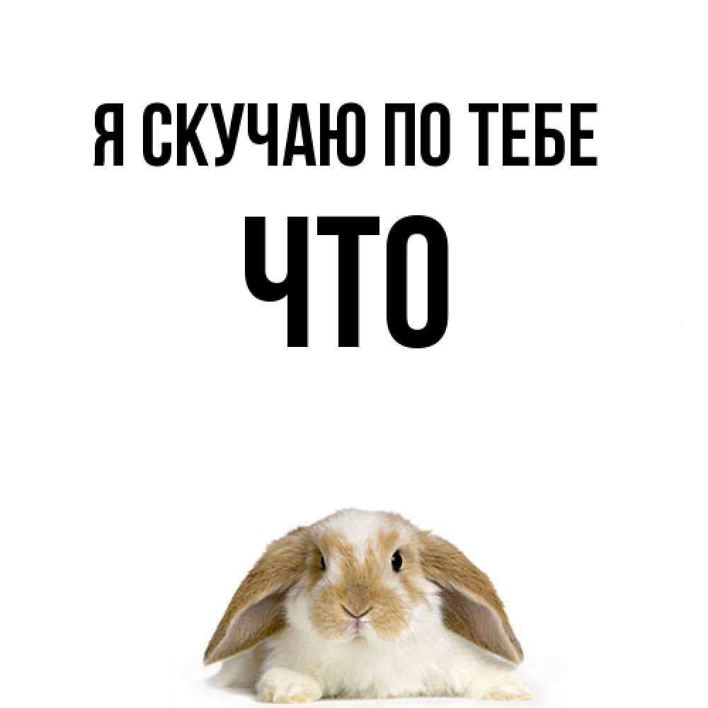 Открытка  с именем. Что, Я скучаю по тебе  