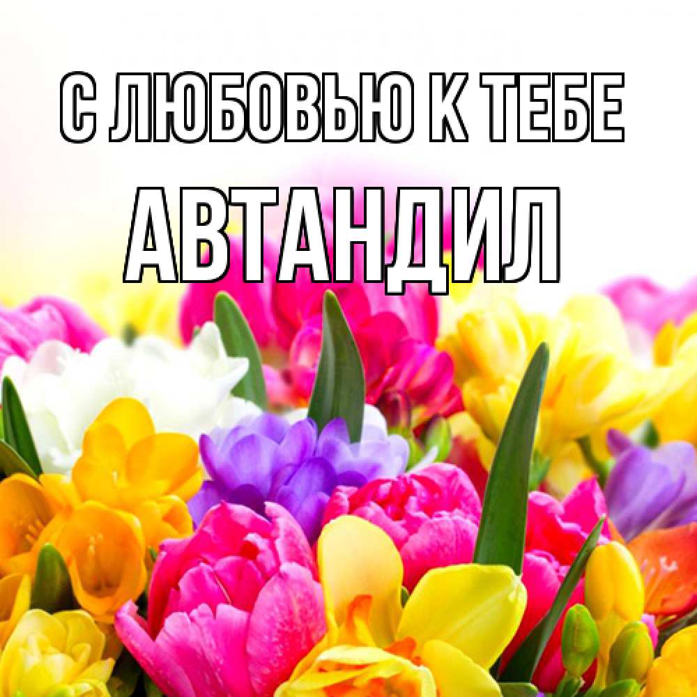 Открытка  с именем. Автандил, С любовью к тебе  