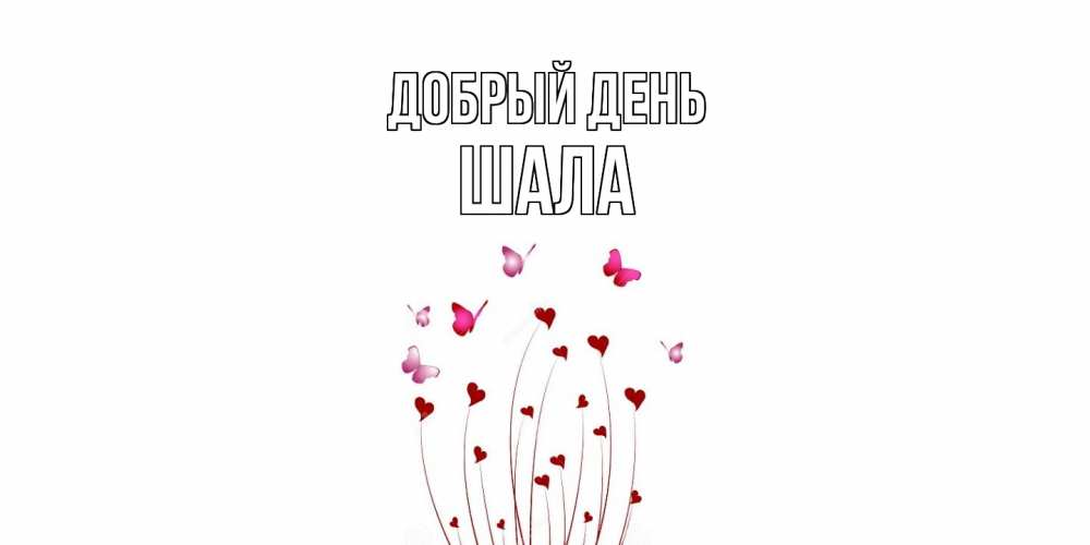 Открытка  с именем. Шала, Добрый день  