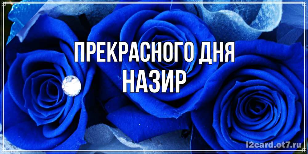 Открытка  с именем. Назир, Прекрасного дня  