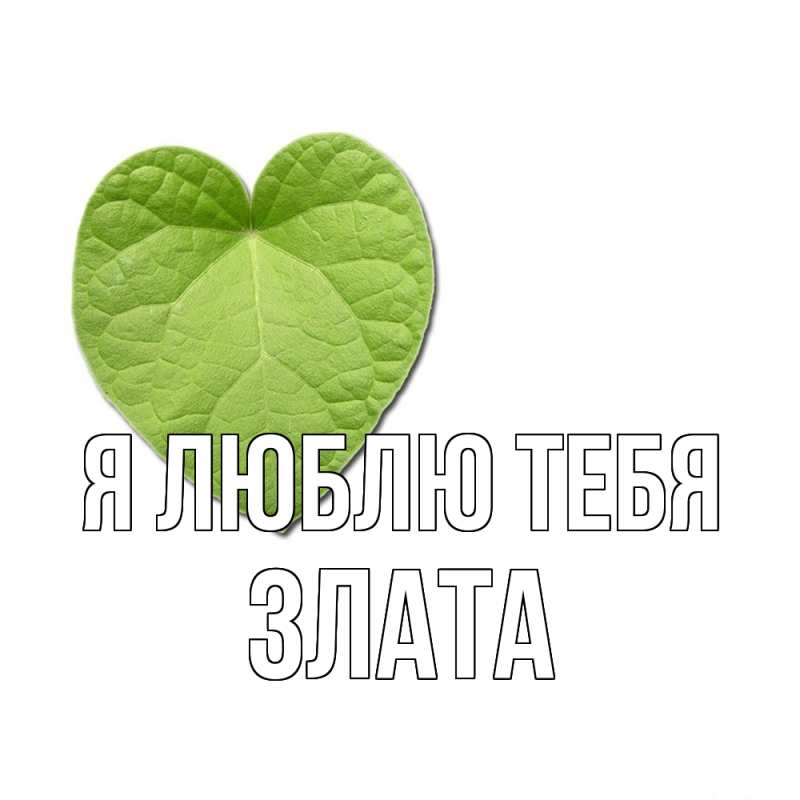Картинка Я люблю тебя, Злата