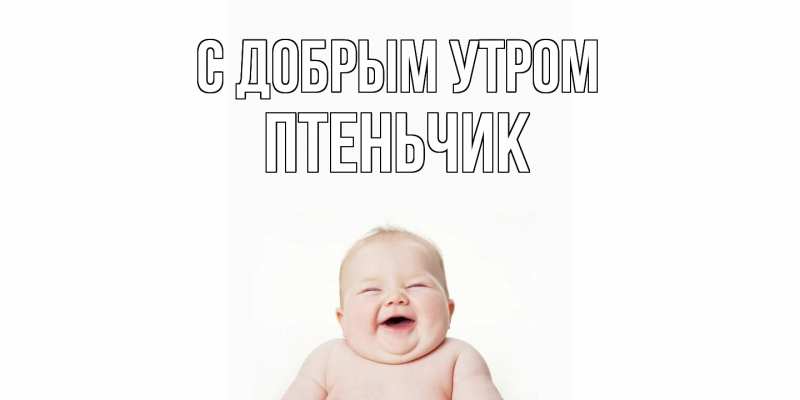 Картинка С добрым утром, Птеньчик