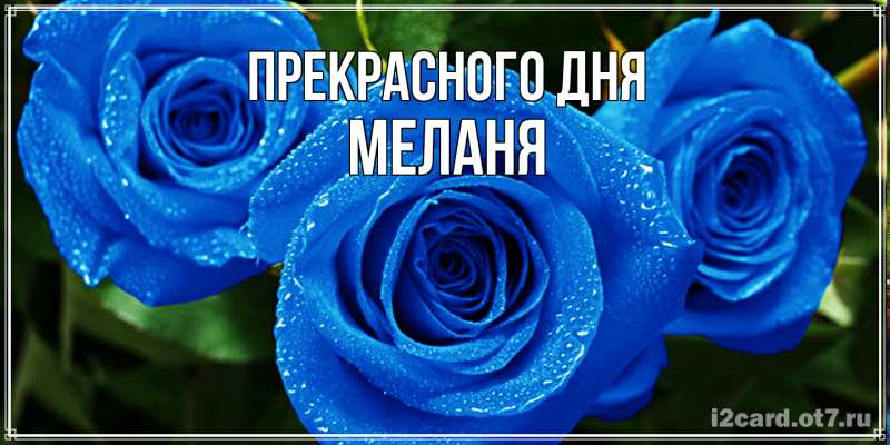 Открытка с именем, меланя, Прекрасного дня