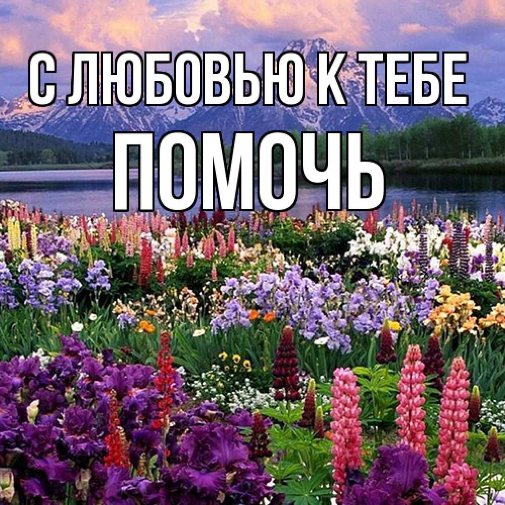 Открытка  с именем. Помочь, С любовью к тебе  