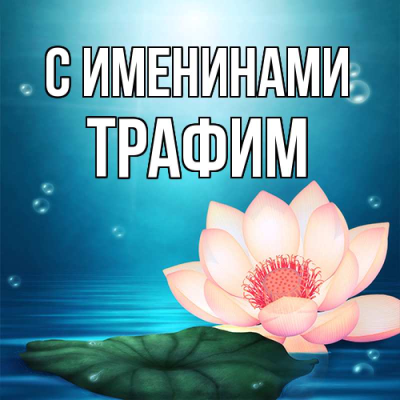 Картинка С именинами, трафим