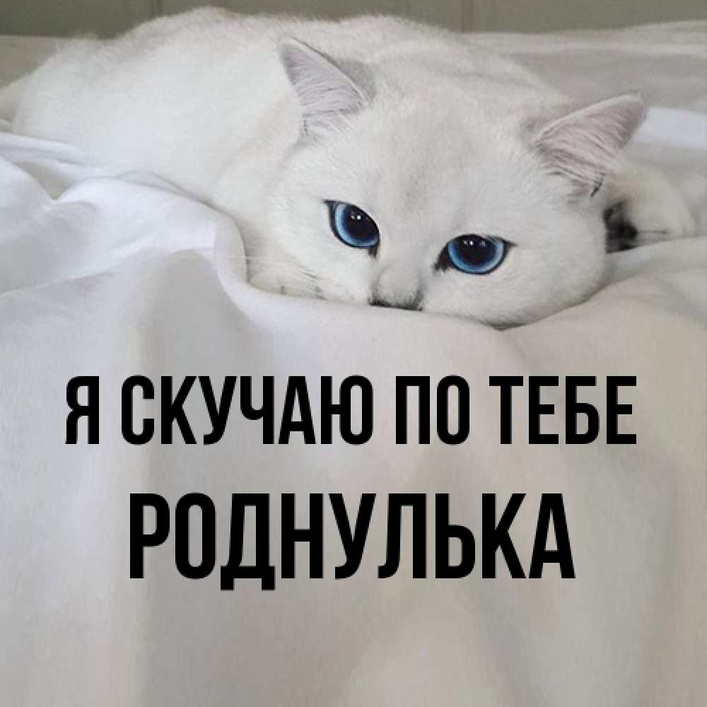 Открытка  с именем. роднулька, Я скучаю по тебе  