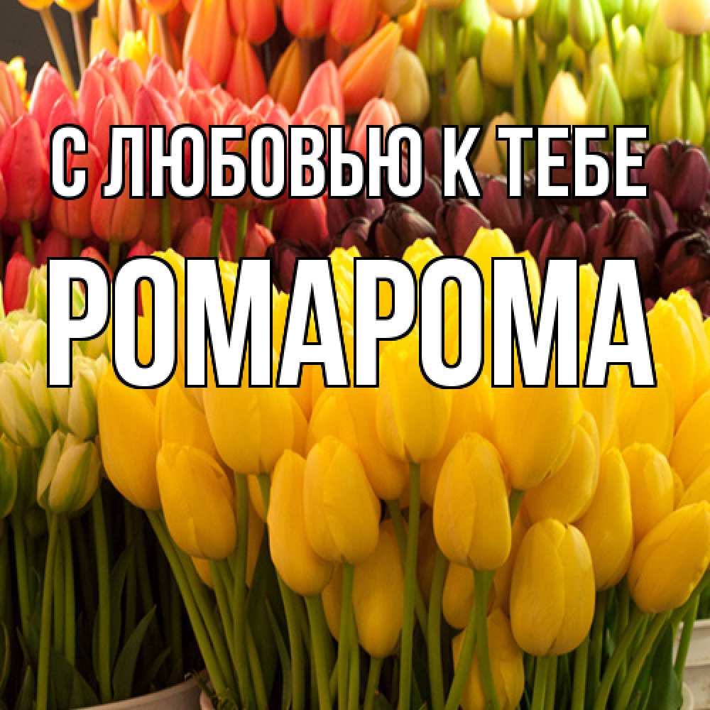 Открытка  с именем. РомаРома, С любовью к тебе  