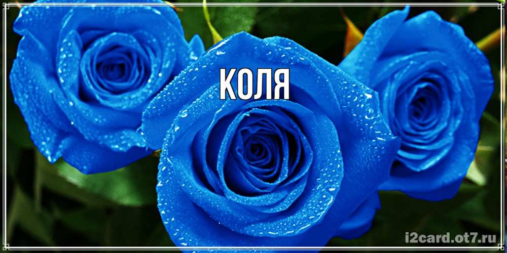 Открытка  с именем. коля, Главная  