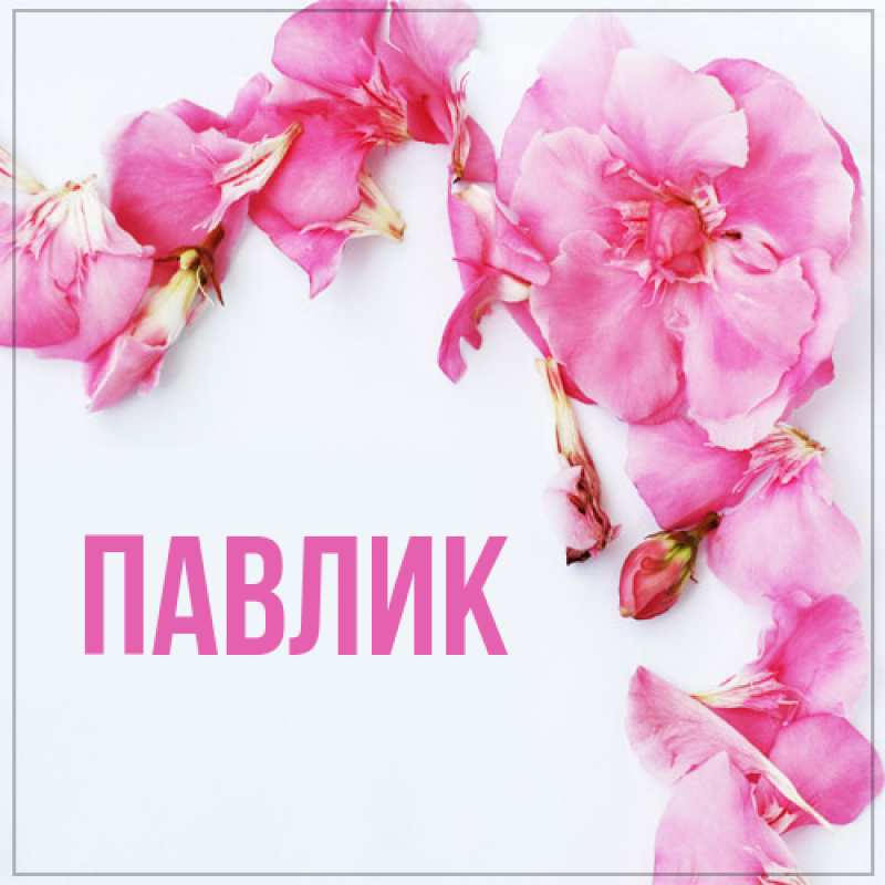 Открытка с именем, Павлик, 