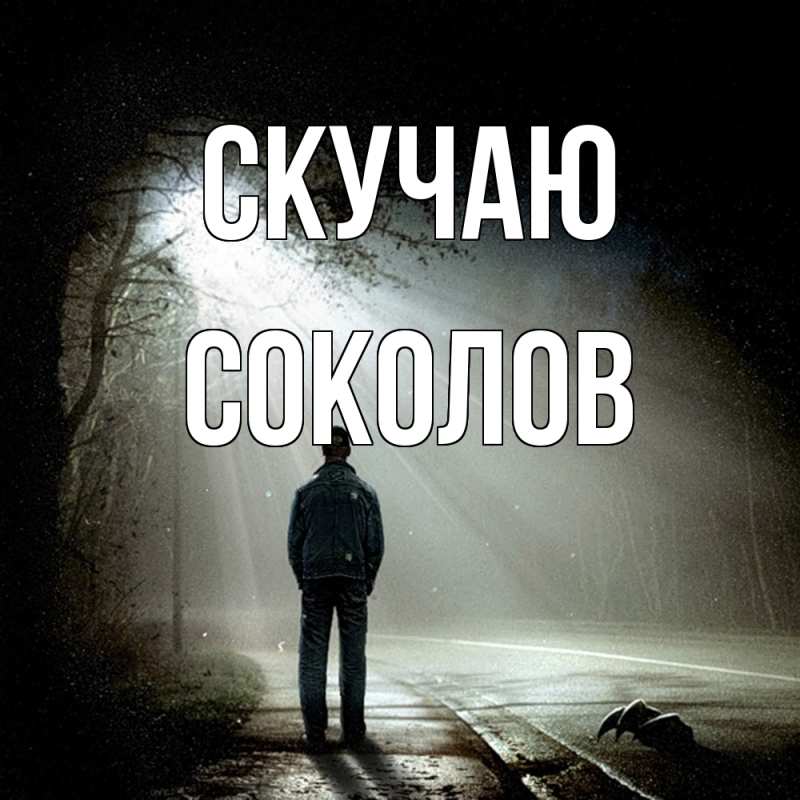 Картинка Скучаю, Соколов