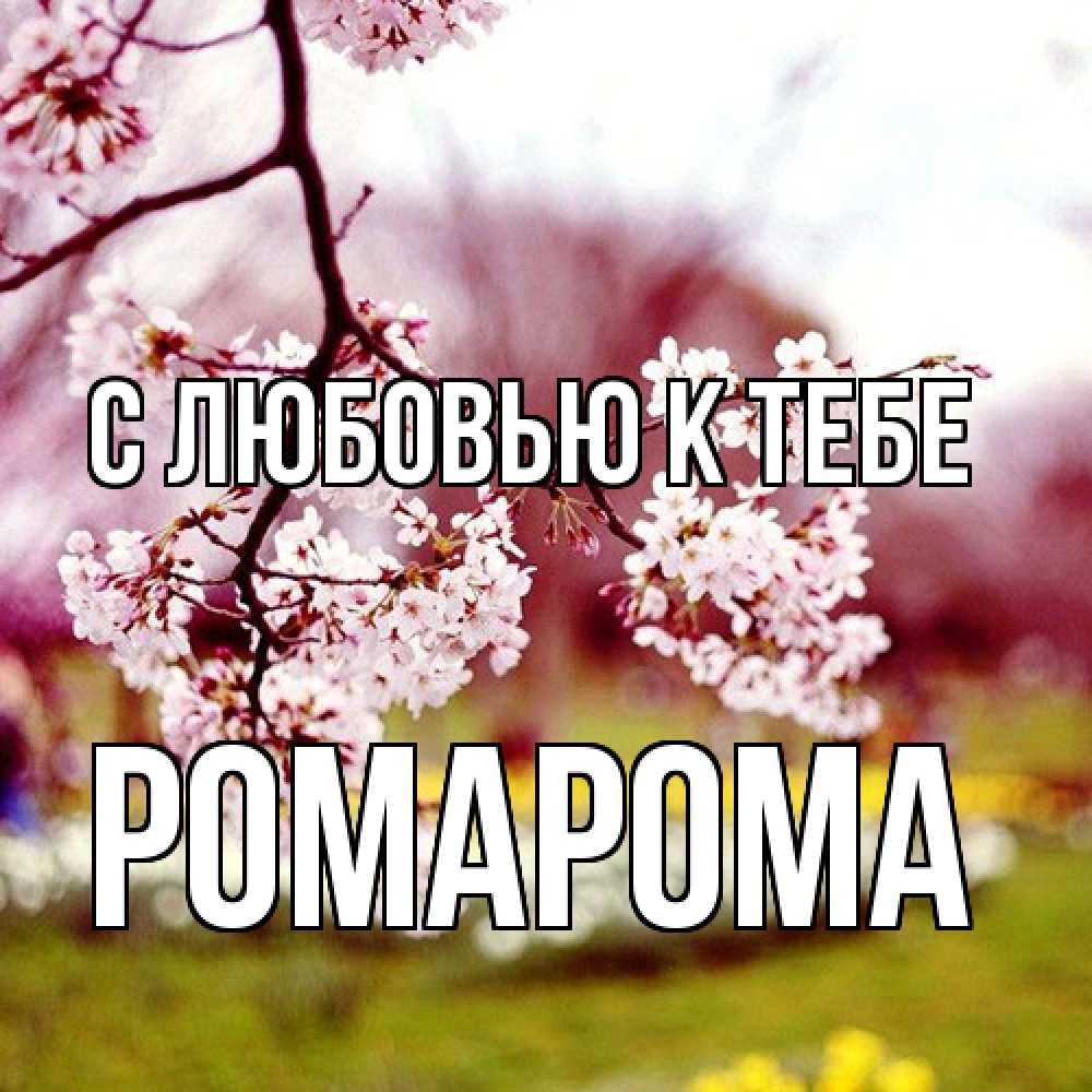 Открытка  с именем. РомаРома, С любовью к тебе  