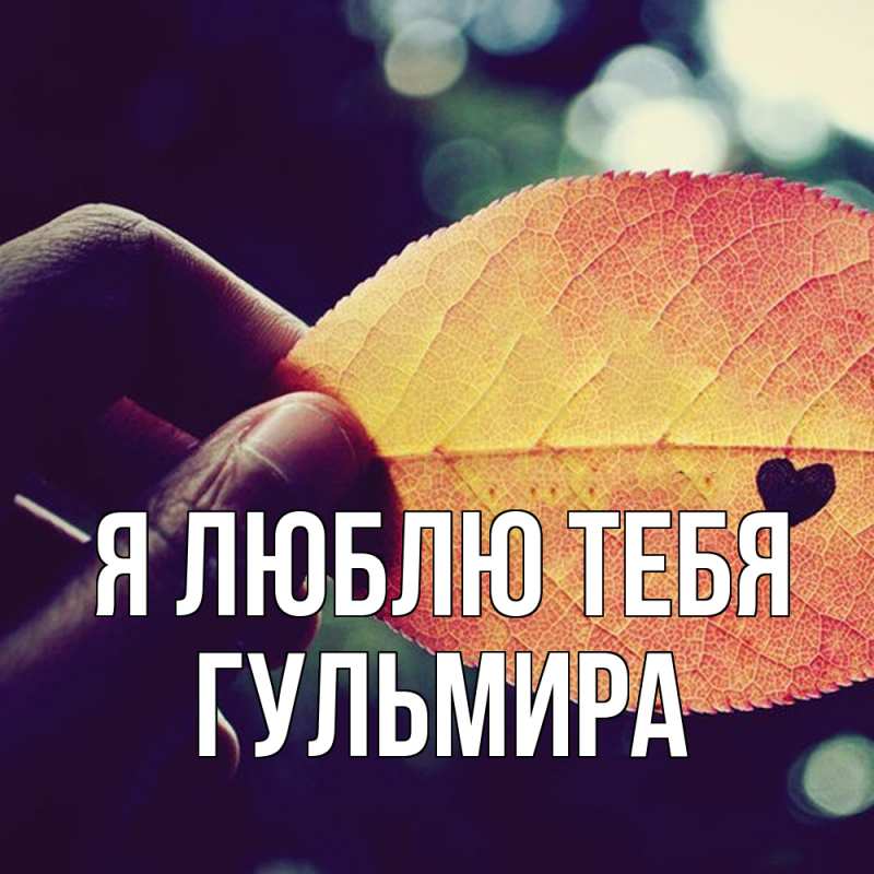Картинка Я люблю тебя, Гульмира