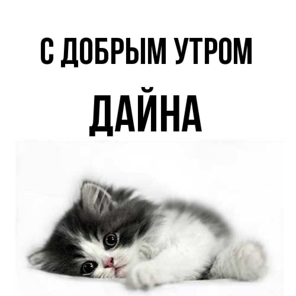 Открытка  с именем. Дайна, С добрым утром  