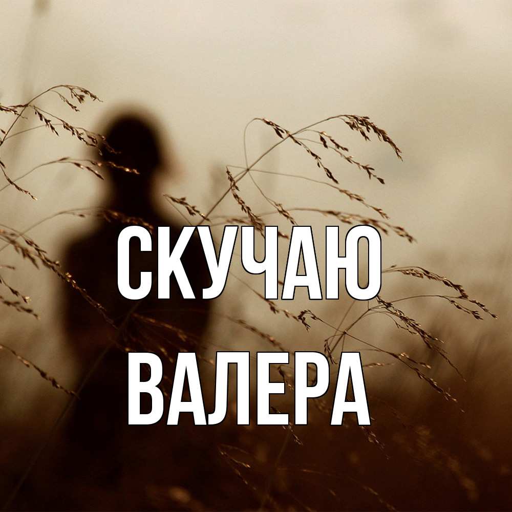 Открытка  с именем. Валера, Скучаю  