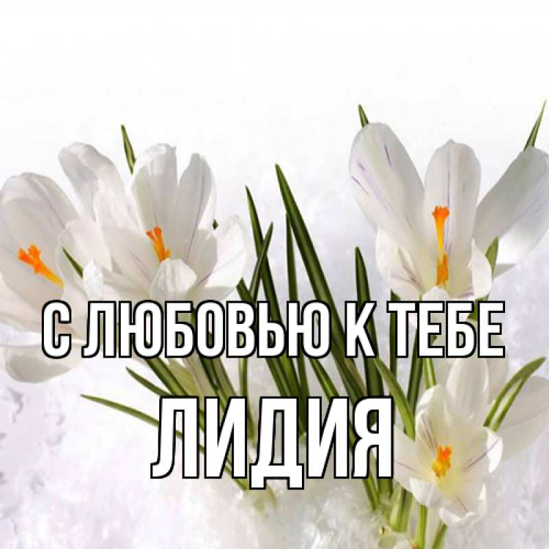Картинка С любовью к тебе, лидия