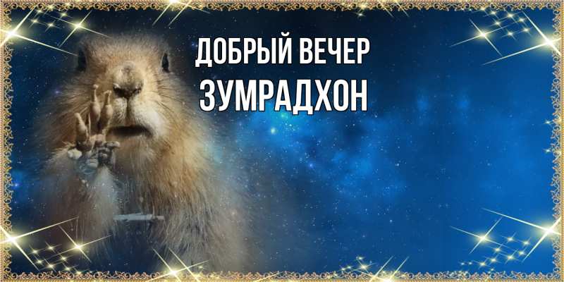 Картинка Добрый вечер, Зумрадхон