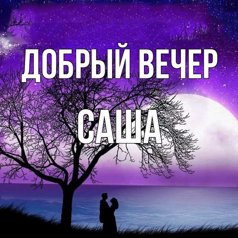 Картинка Добрый вечер, Саша