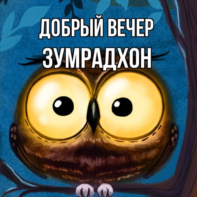 Картинка Добрый вечер, Зумрадхон