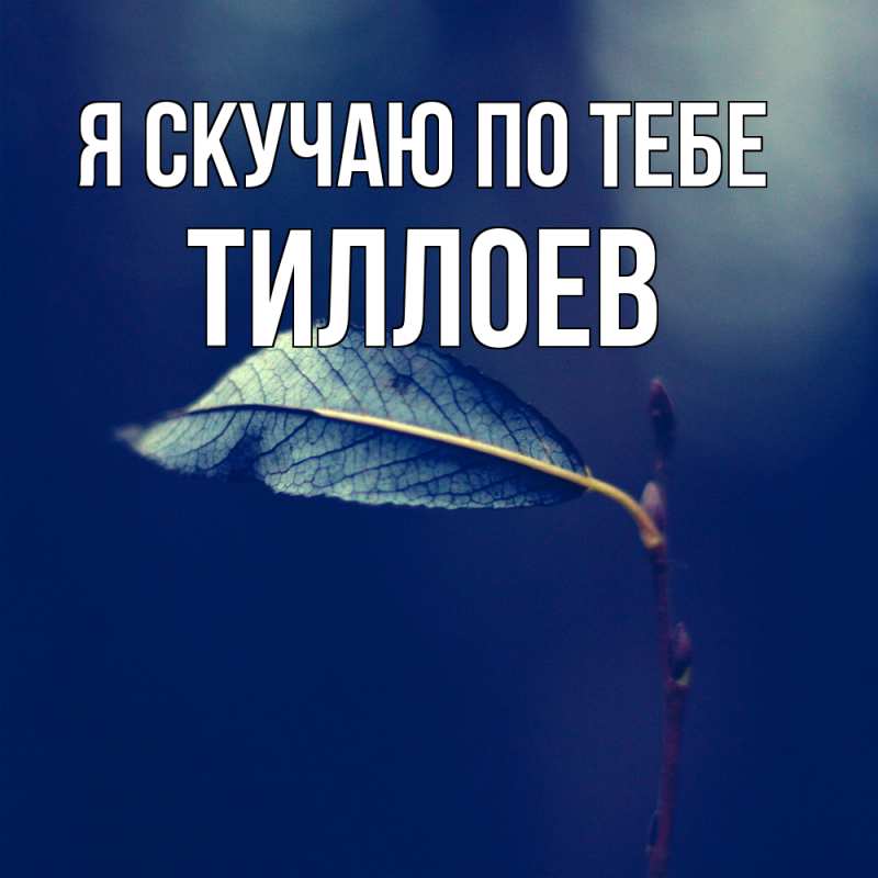 Картинка Я скучаю по тебе, Тиллоев