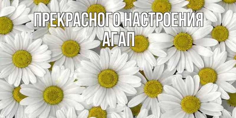 Картинка Прекрасного настроения, Агап