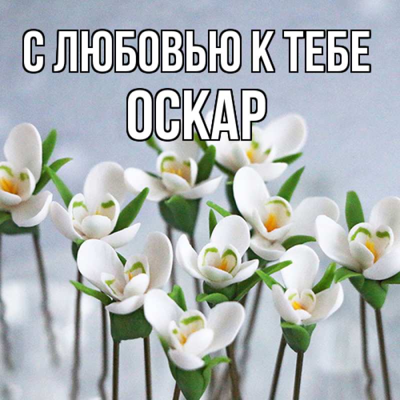Открытка с именем, Оскар, С любовью к тебе