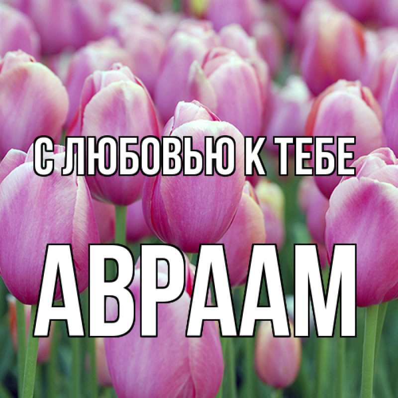 Картинка С любовью к тебе, Авраам