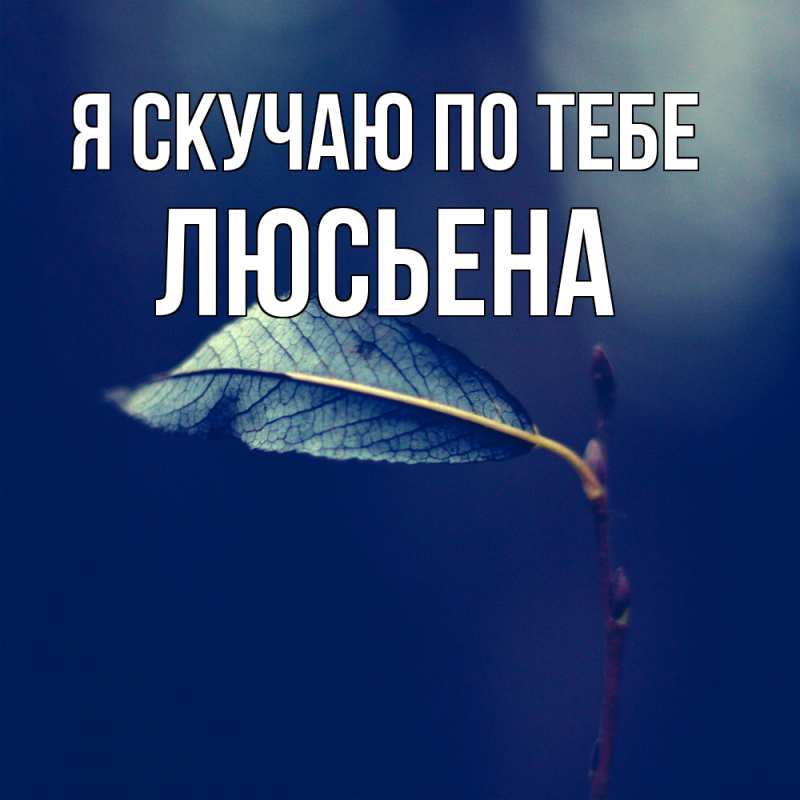 Картинка Я скучаю по тебе, Люсьена