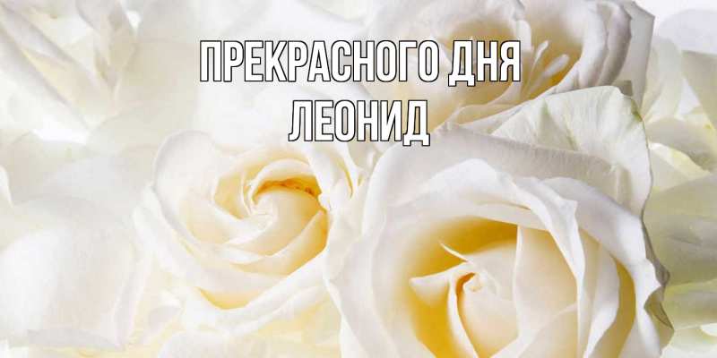 Картинка Прекрасного дня, Леонид