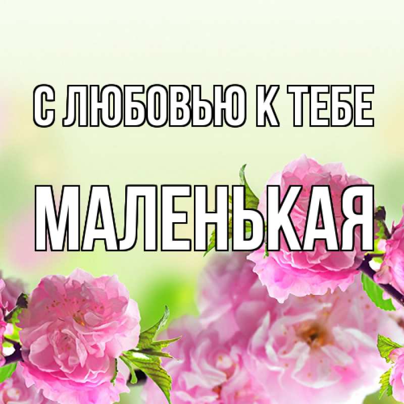 Картинка С любовью к тебе, Маленькая