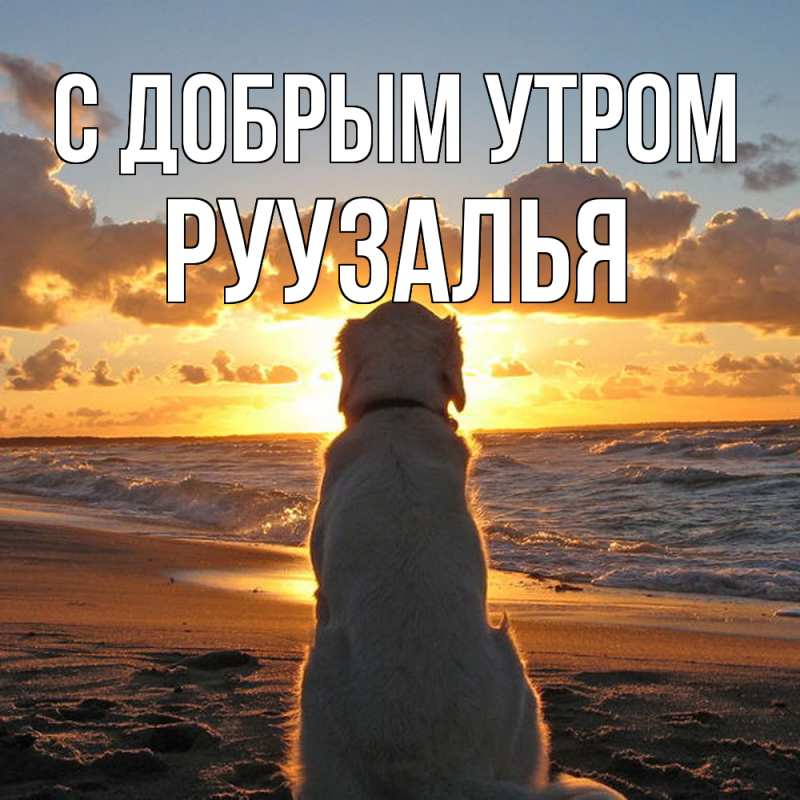 Открытка с именем, Руузалья, С добрым утром