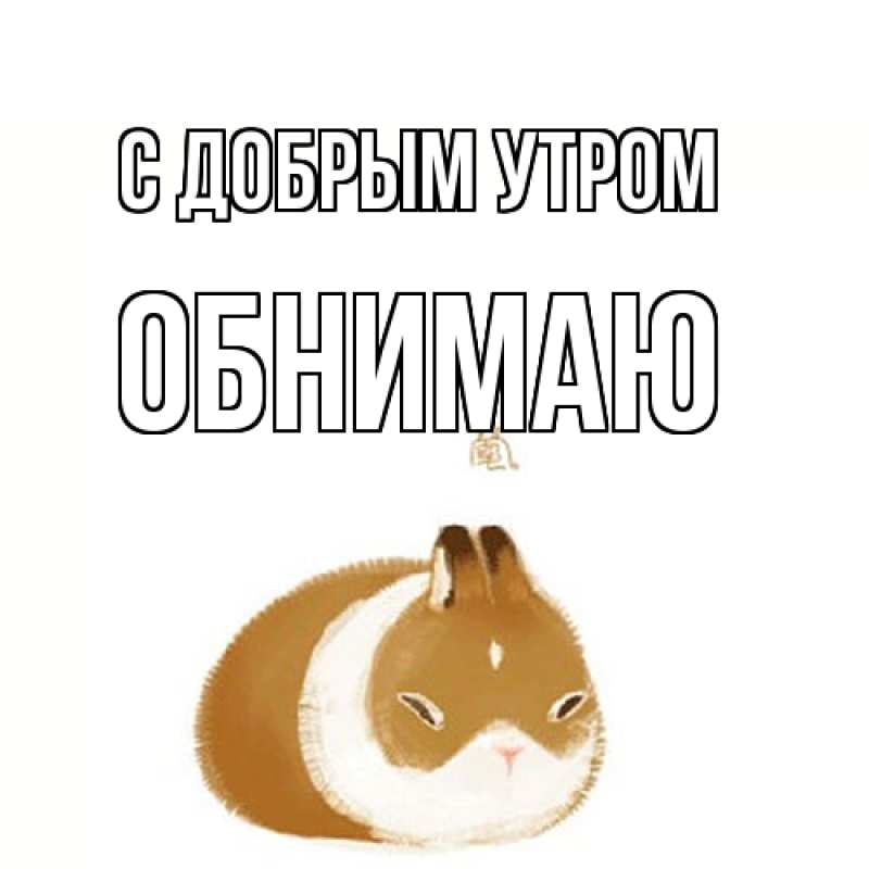 Картинка С добрым утром, Обнимаю