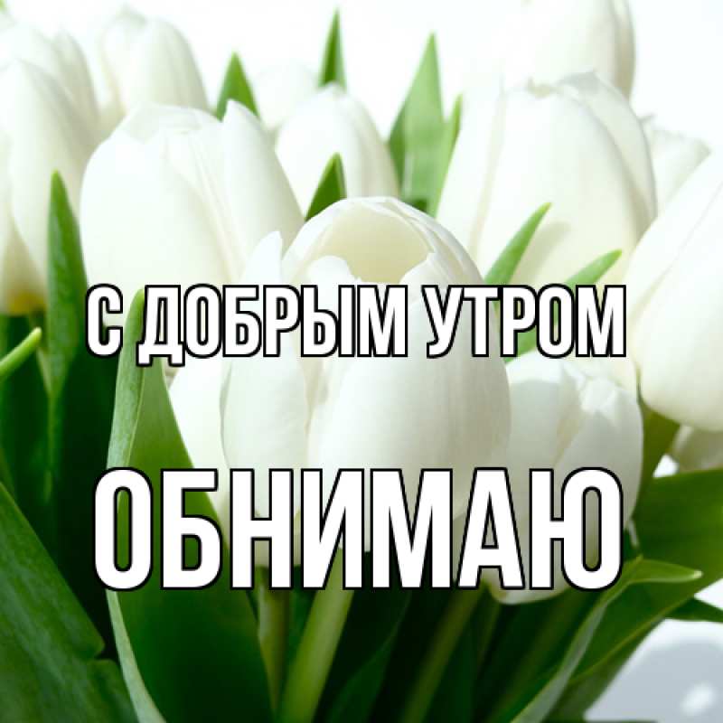 Картинка С добрым утром, Обнимаю