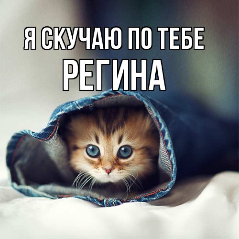 Картинка Я скучаю по тебе, Регина