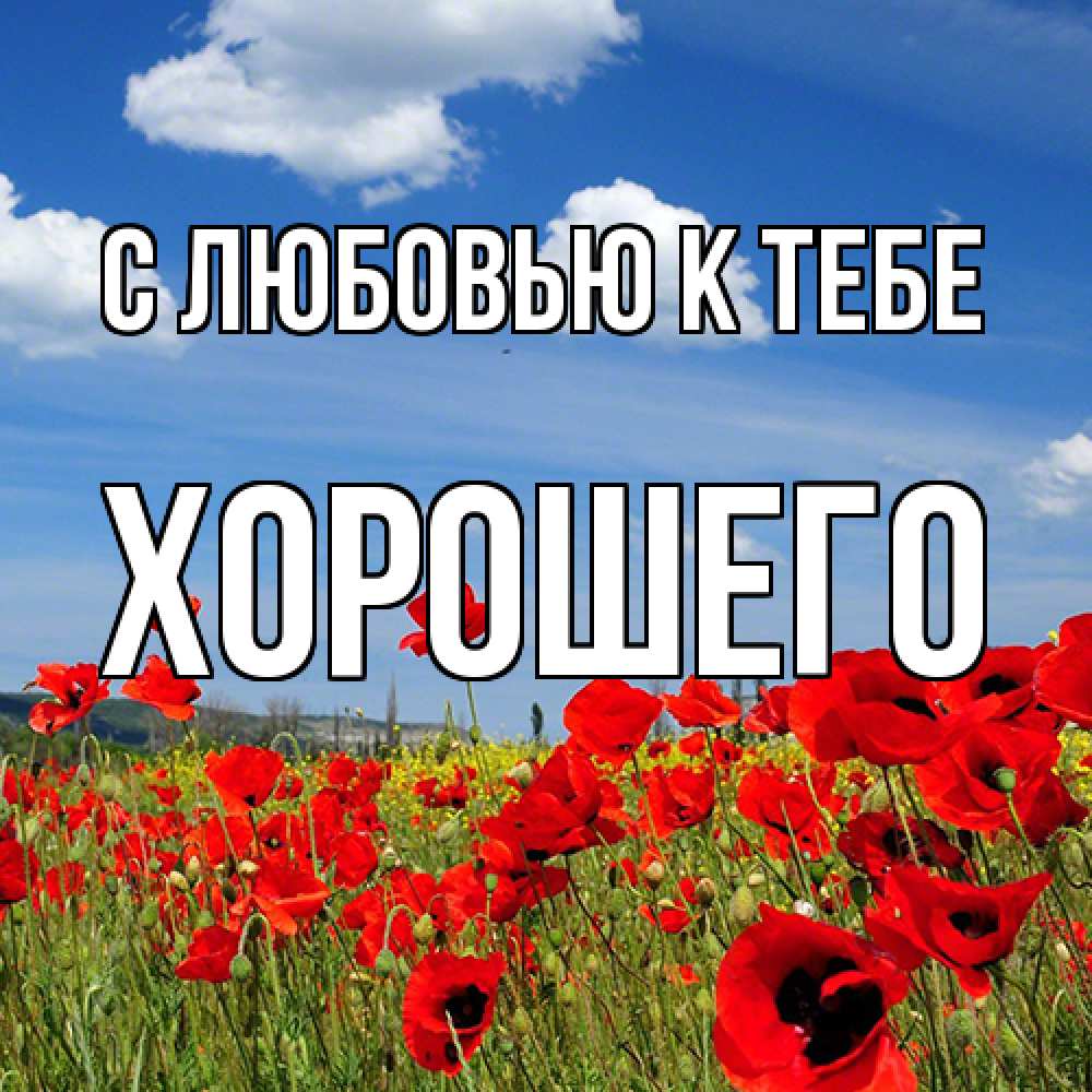 Открытка  с именем. Хорошего, С любовью к тебе  