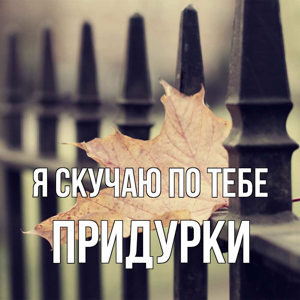 Открытка  с именем. Придурки, Я скучаю по тебе  