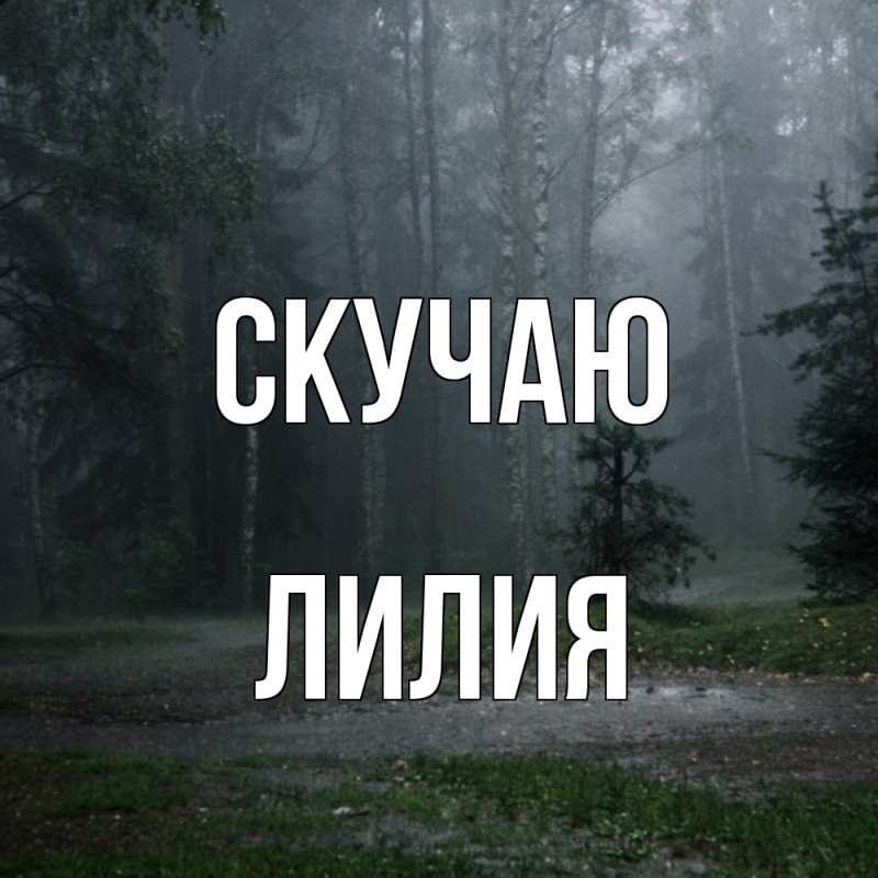Картинка Скучаю, Лилия