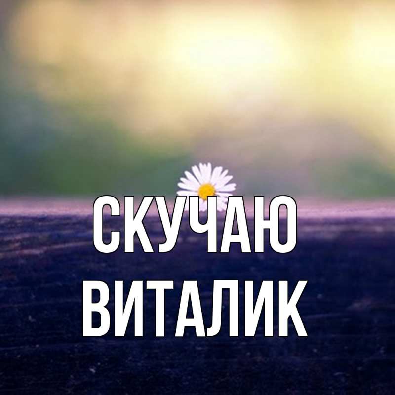 Картинка Скучаю, Виталик