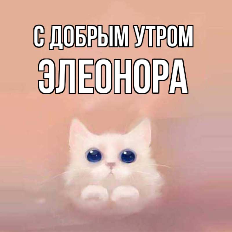 Картинка С добрым утром, Элеонора