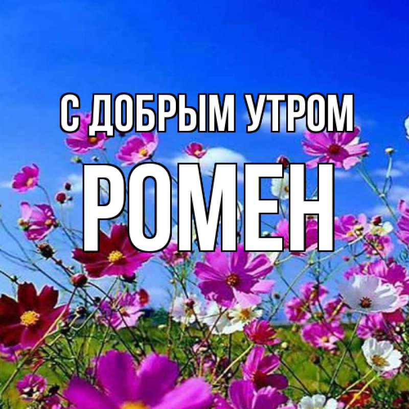Картинка С добрым утром, Ромен