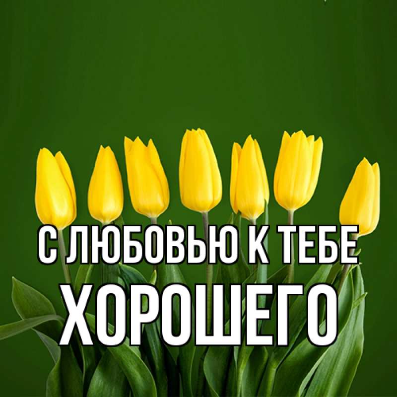 Картинка С любовью к тебе, Хорошего