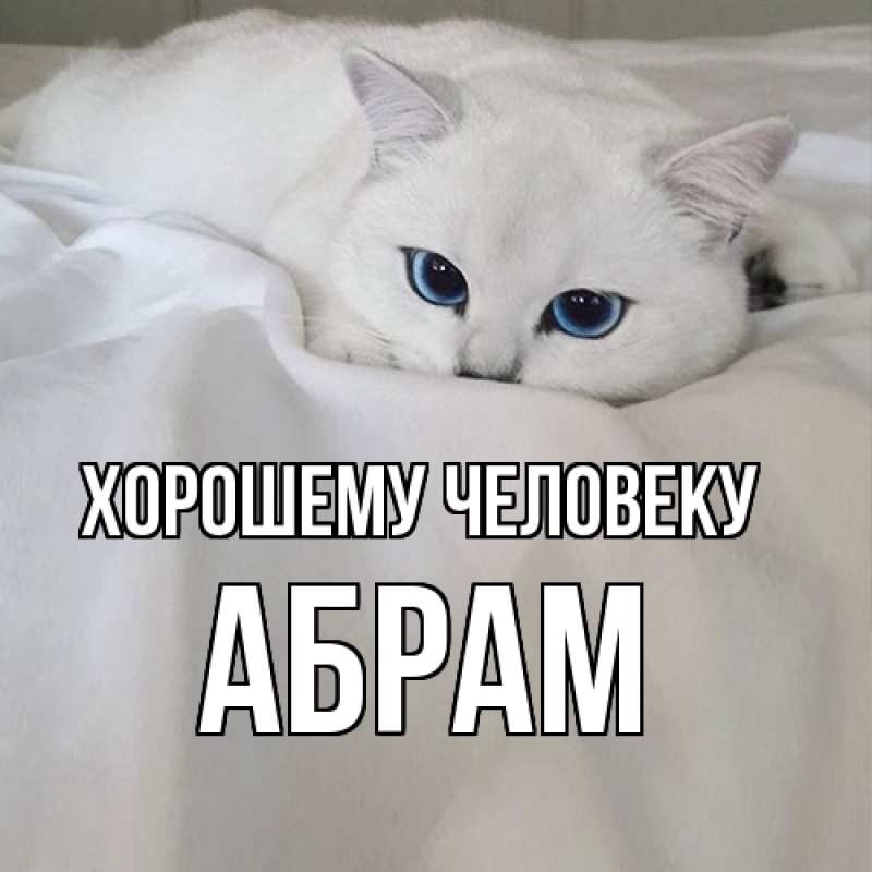 Картинка Хорошему человеку, Абрам