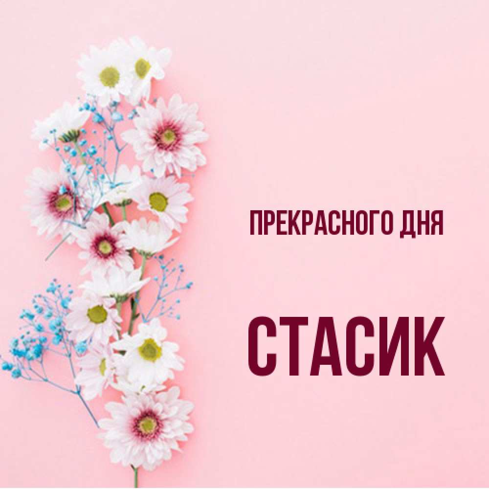 Открытка  с именем. Стасик, Прекрасного дня  