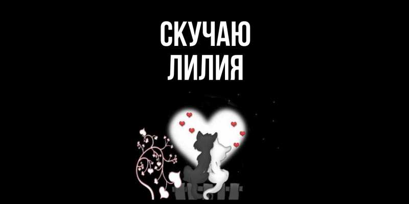 Картинка Скучаю, Лилия